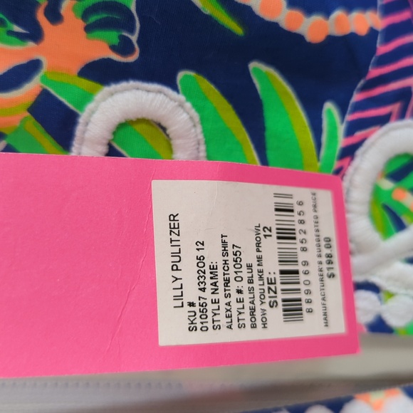 NWT Lilly Pulitzer Alexa Stretch Shift Dress - Picture 6 of 6